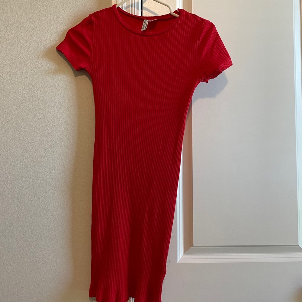 red dress
